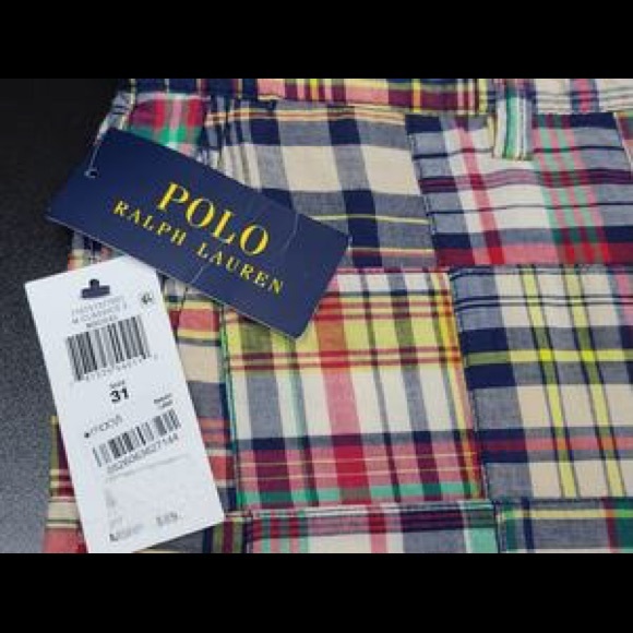 Polo Ralph Lauren - Men's Classic Fit Madras Short - Picture 3 of 5
